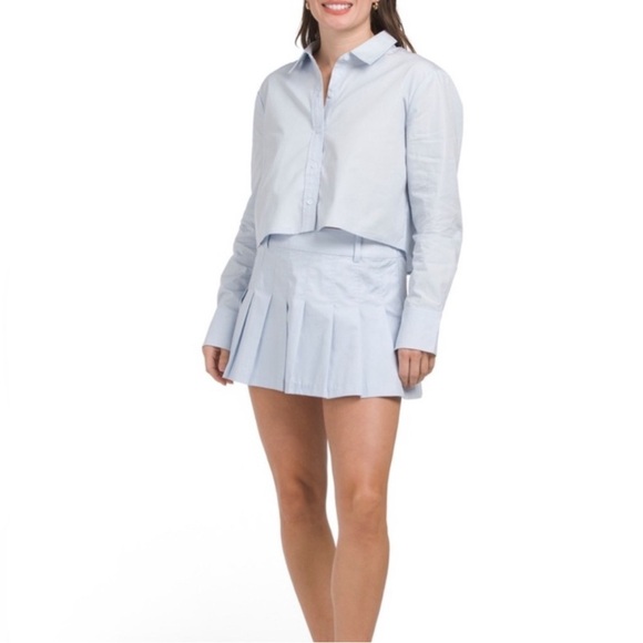 Wayf Dresses & Skirts - WAYF Poplin Pleated Skirt Set
